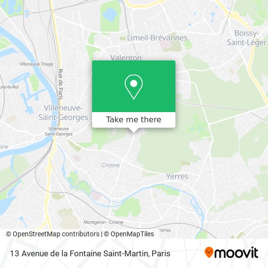 13 Avenue de la Fontaine Saint-Martin map