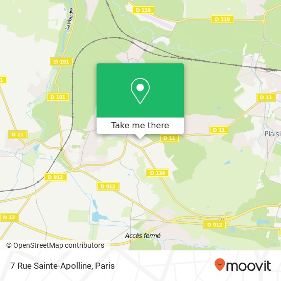 Mapa 7 Rue Sainte-Apolline