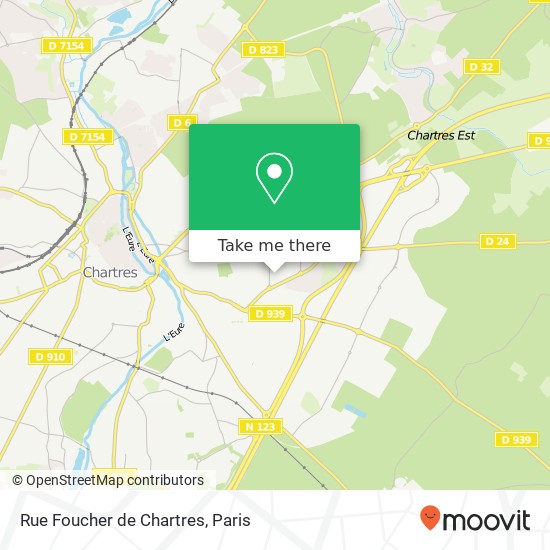 Rue Foucher de Chartres map