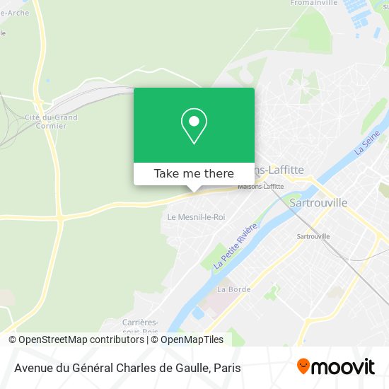 Avenue du Général Charles de Gaulle map