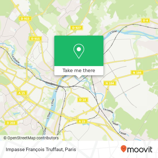 Impasse François Truffaut map