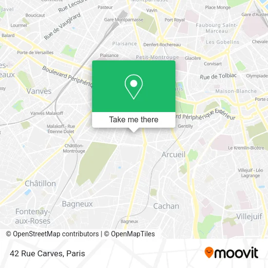 42 Rue Carves map