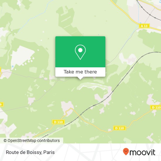 Route de Boissy map