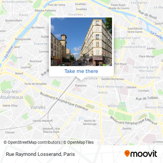 Rue Raymond Losserand map