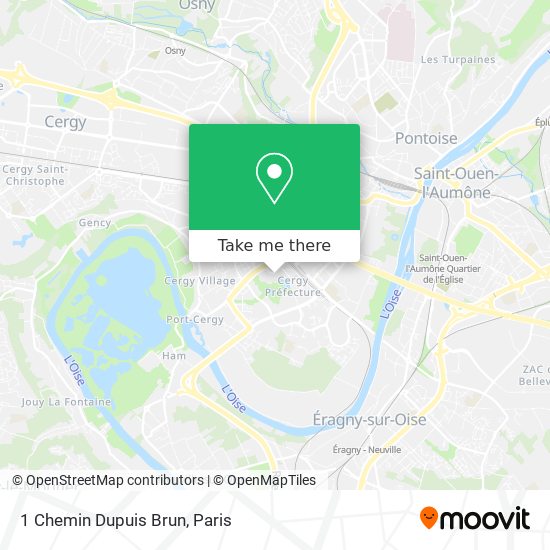 1 Chemin Dupuis Brun map