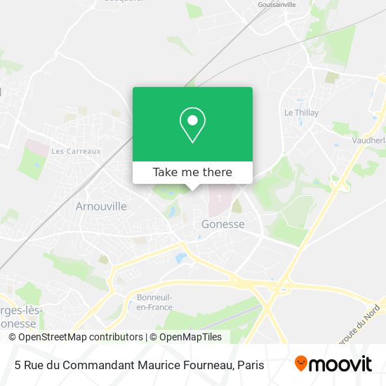 Mapa 5 Rue du Commandant Maurice Fourneau