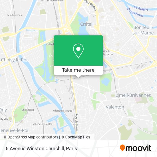 6 Avenue Winston Churchill map