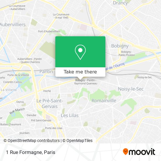 Mapa 1 Rue Formagne