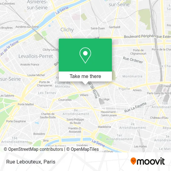 Mapa Rue Lebouteux
