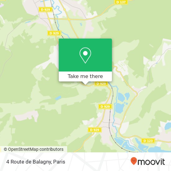 Mapa 4 Route de Balagny