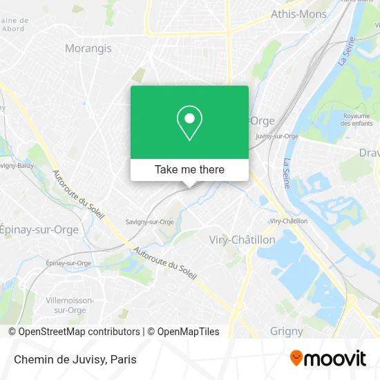 Chemin de Juvisy map