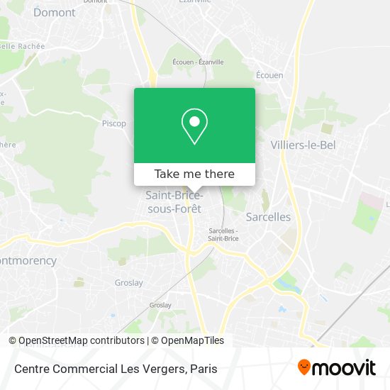 Centre Commercial Les Vergers map