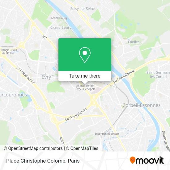 Place Christophe Colomb map