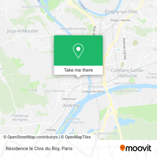 Résidence le Clos du Roy map