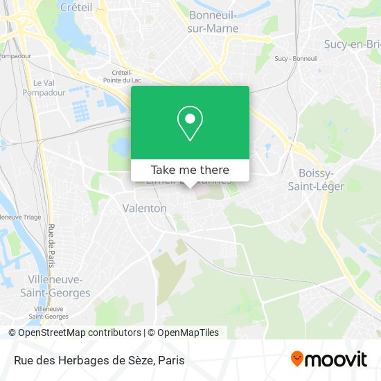 Mapa Rue des Herbages de Sèze