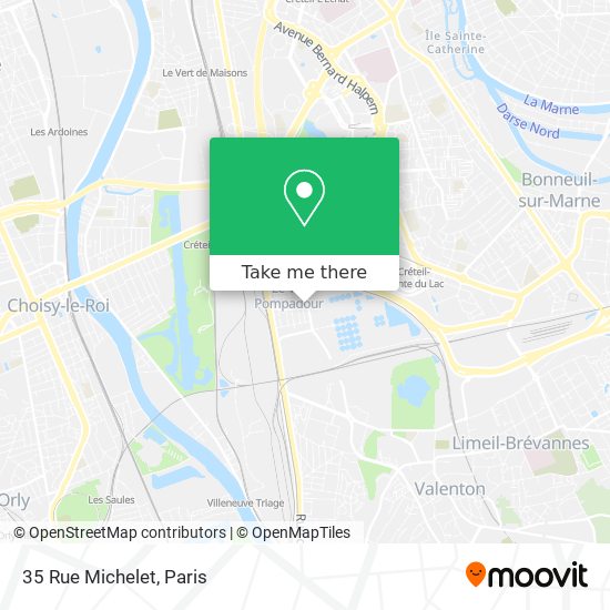 Mapa 35 Rue Michelet
