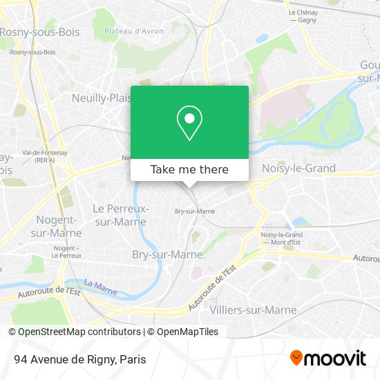 94 Avenue de Rigny map