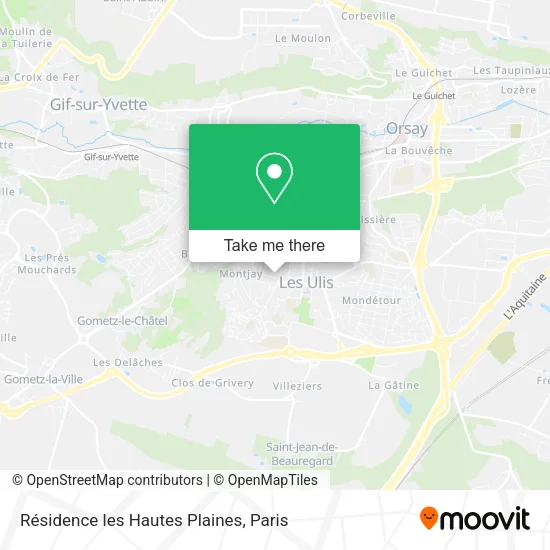 Résidence les Hautes Plaines map