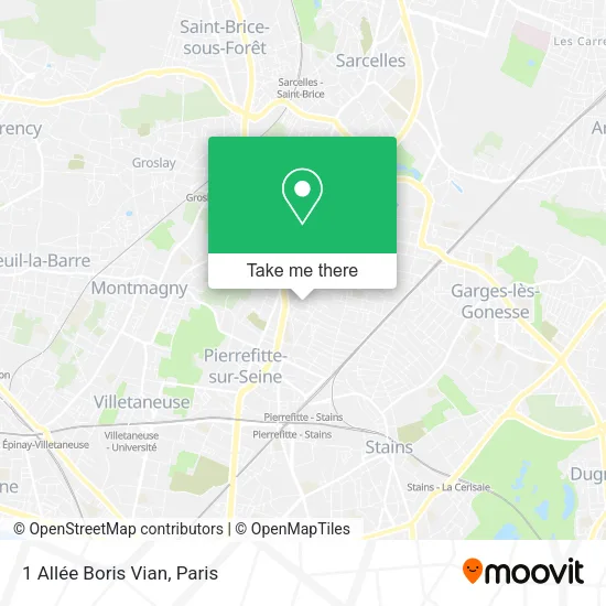 1 Allée Boris Vian map