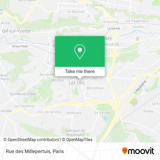 Rue des Millepertuis map