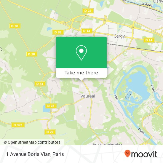 1 Avenue Boris Vian map