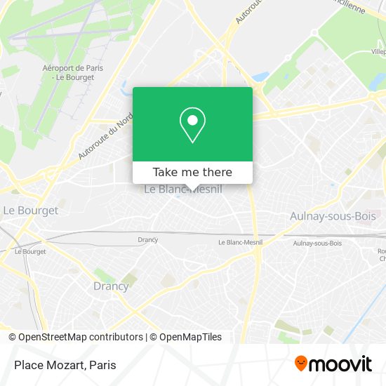 Mapa Place Mozart