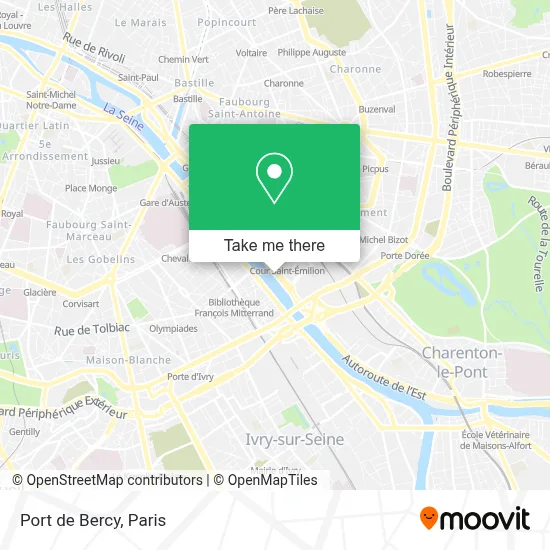 Port de Bercy map