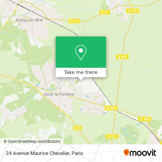 Mapa 24 Avenue Maurice Chevalier