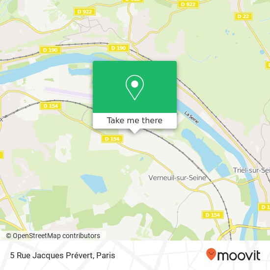 Mapa 5 Rue Jacques Prévert