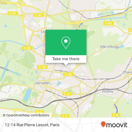 Mapa 12-14 Rue Pierre Lescot