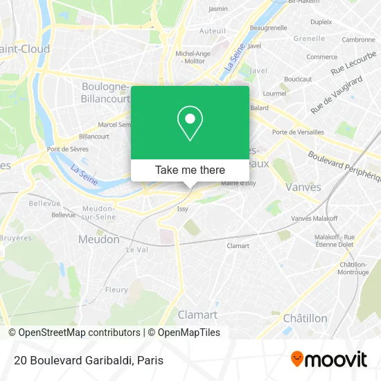 20 Boulevard Garibaldi map