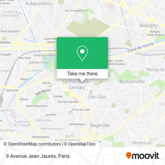 9 Avenue Jean Jaurès map