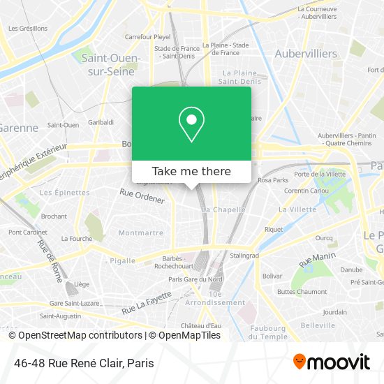 Mapa 46-48 Rue René Clair