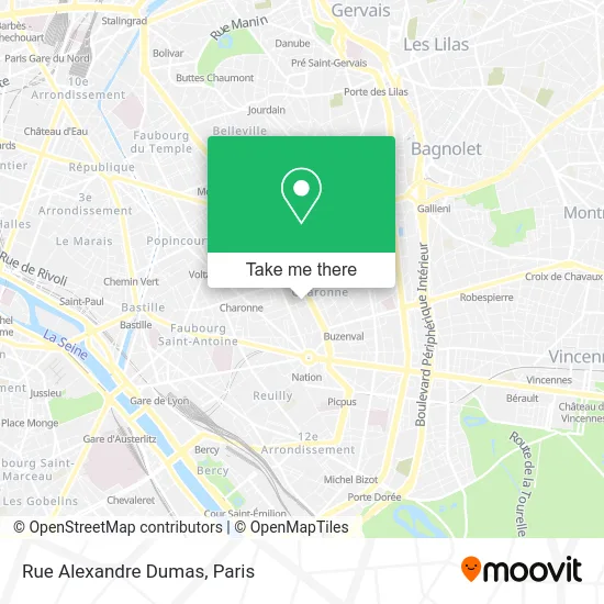 Rue Alexandre Dumas map
