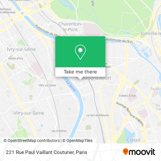 Mapa 221 Rue Paul Vaillant Couturier