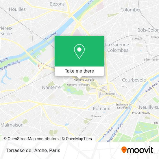 Terrasse de l'Arche map