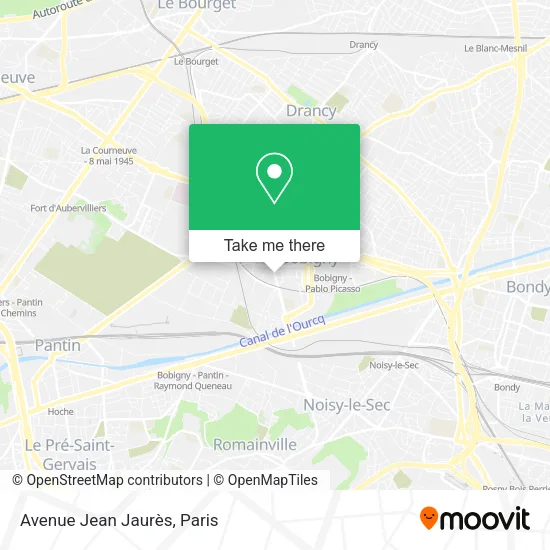 Avenue Jean Jaurès map