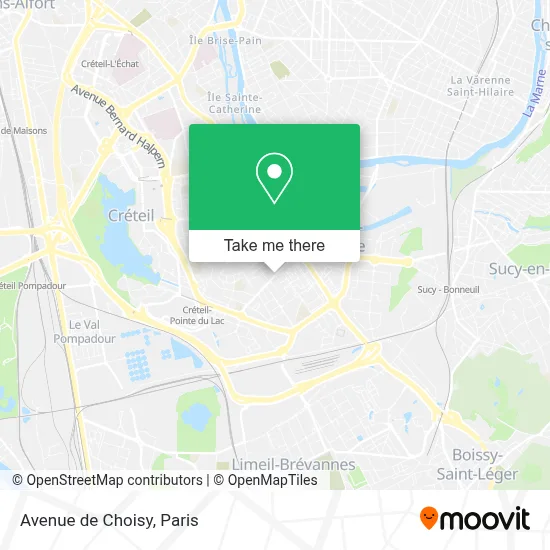 Avenue de Choisy map