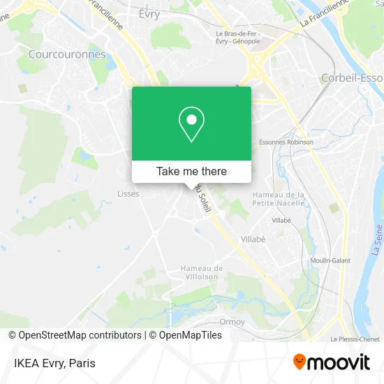IKEA Evry map