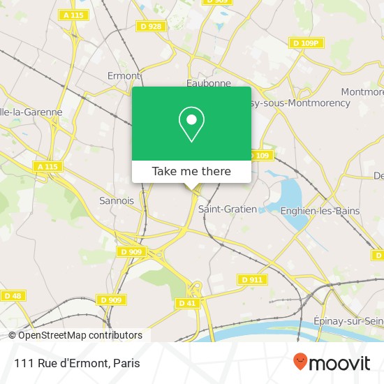 111 Rue d'Ermont map
