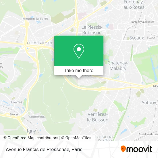 Avenue Francis de Pressensé map