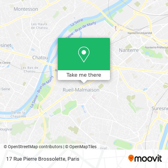 Mapa 17 Rue Pierre Brossolette