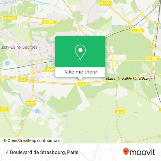 Mapa 4 Boulevard de Strasbourg