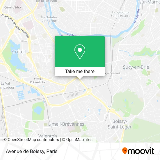 Avenue de Boissy map