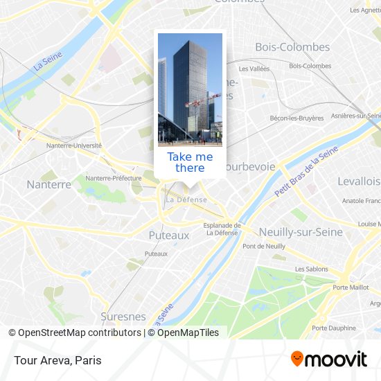 Tour Areva map