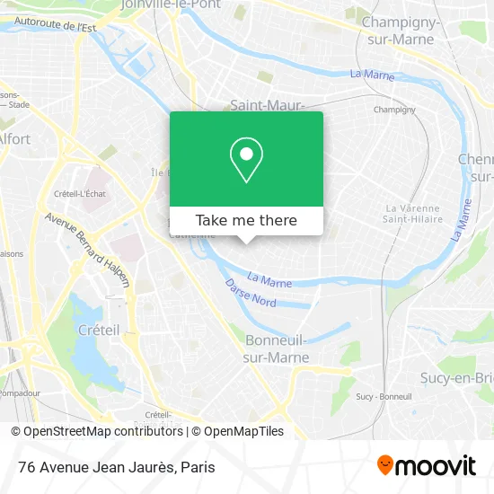 76 Avenue Jean Jaurès map
