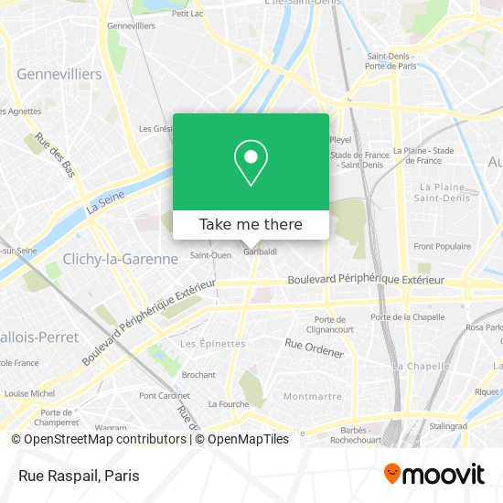 Rue Raspail map