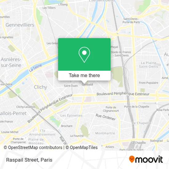 Rue Raspail map