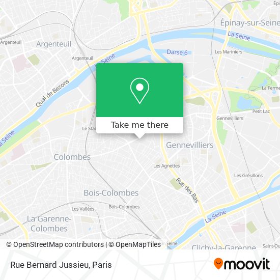 Mapa Rue Bernard Jussieu
