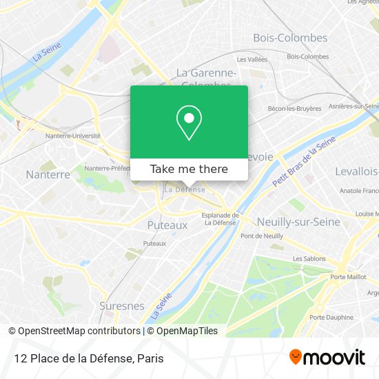 12 Place de la Défense map
